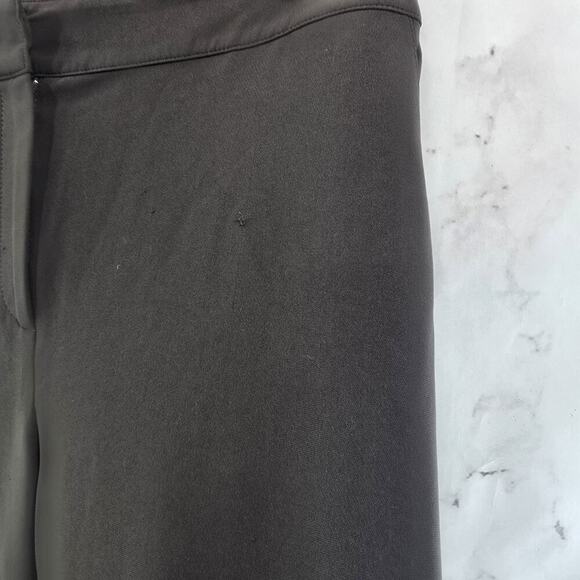 St John Pants Womens 10 Petite Grey Short Trouser Hemmed Business High Rise - Picture 11 of 14